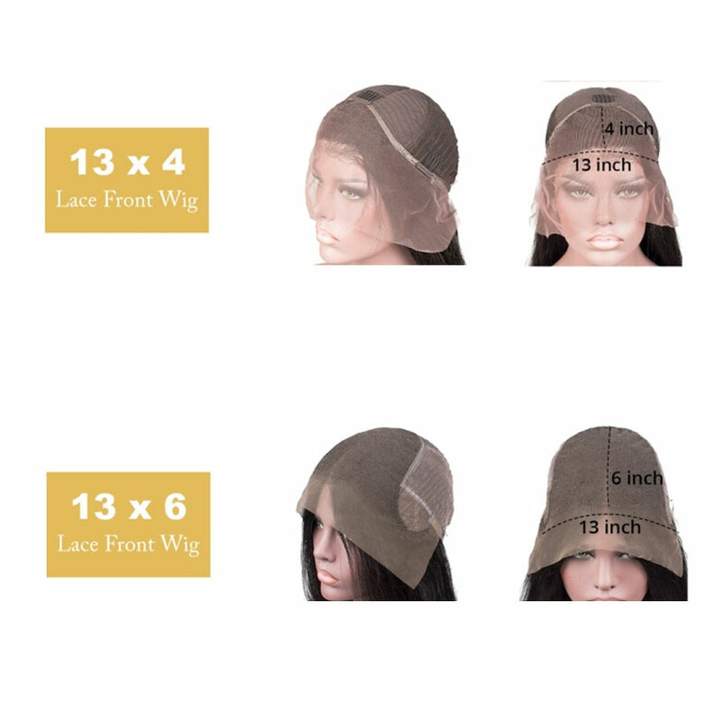 Peluca de cabello humano ondulado para mujeres negras, postizo de encaje Frontal de 34 pulgadas, 13x4, 13x6, Hd