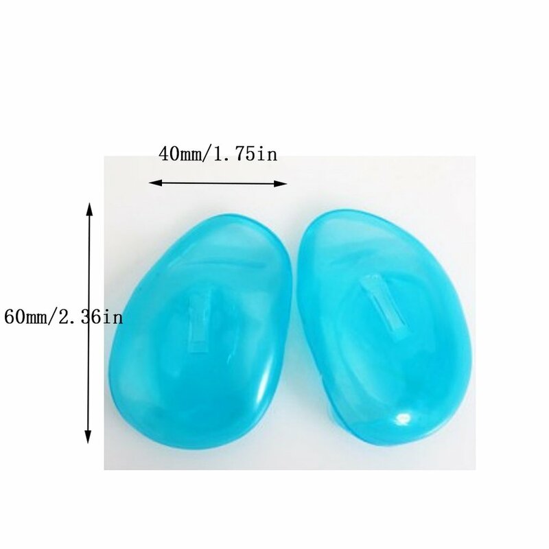 2Pcs Silicone hair dyed ear Cover Ear Protector Cover Travel Hair Color Showers Water Shampoo Perm Dye Shield