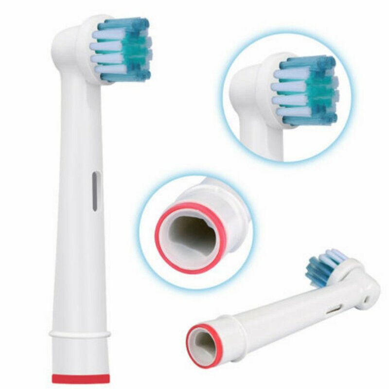 4 teile/satz Elektrische Zahnbürste Austauschbare Kopf Zahnbürste Köpfe Für Oral B Elektrische Pinsel Düsen Weiche Dupont Borsten SB-17A