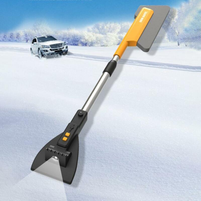 Telescopic Snow Removal Shovel para carro, Auto escova de limpeza do pára-brisa, Acessórios do raspador do gelo do inverno