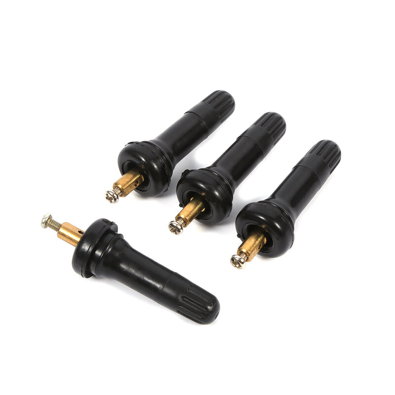 4Pcs TPMS Tire Pressure Monitoring System Anti Explosion Snap In Tire Valve Stems
