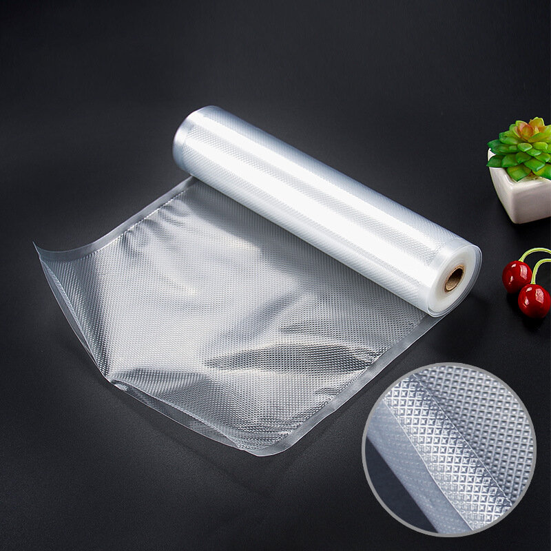 透明なキッチンバキュームバッグ,食品包装,鮮度を保つための圧縮食品収納バッグ