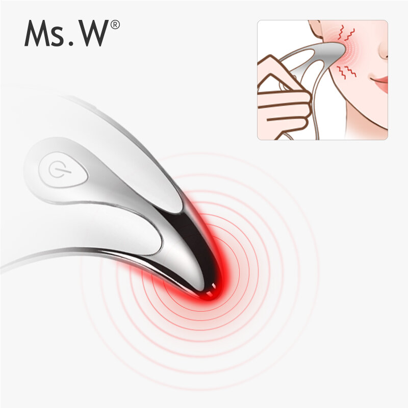 Ms.W-Anti-Aging Multifunction Face Massager, V-Shape, Neck Whitening, Instrumento de Beleza, USB Facial Lifting, Olhos, Cuidados Pessoais