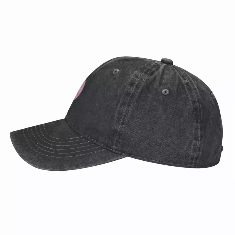 Różowa lustrzana kapelusz kowbojski zabawna czapka termiczna wywijane czapka luksusowa marka męska damska