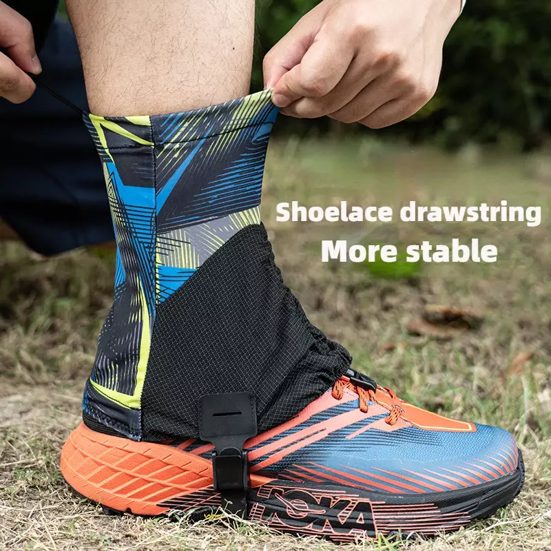 MAP BROTHER F1001 Outdoor Unisex High Running Trail Gaiters Protective Sandproof Shoe Covers For Marathon Hiking Reflective