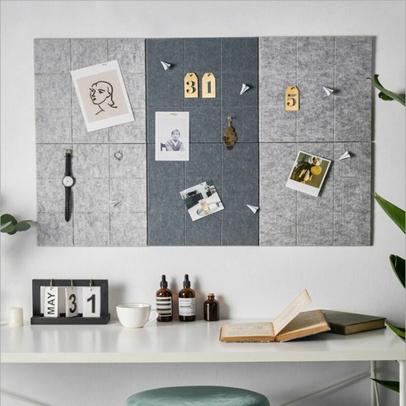 Soundproof Message Board for Wall Decoration, Felt Pin Board, Message Board, Pictures Pintura Works