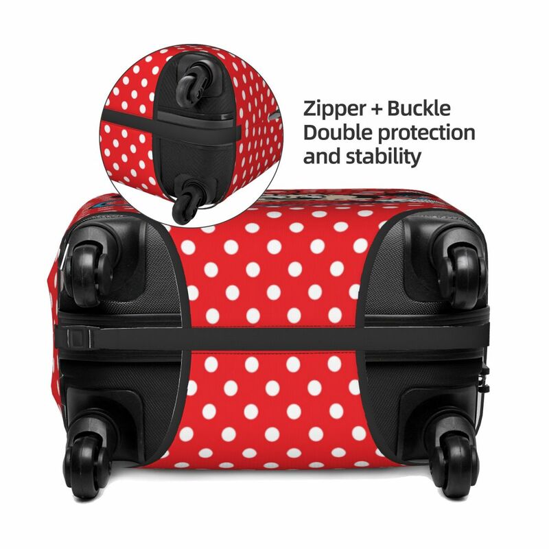 Custom Mickey Mouse Travel Luggage Cover Elastic Suitcase Cover Protector Fit 18-32 Inch
