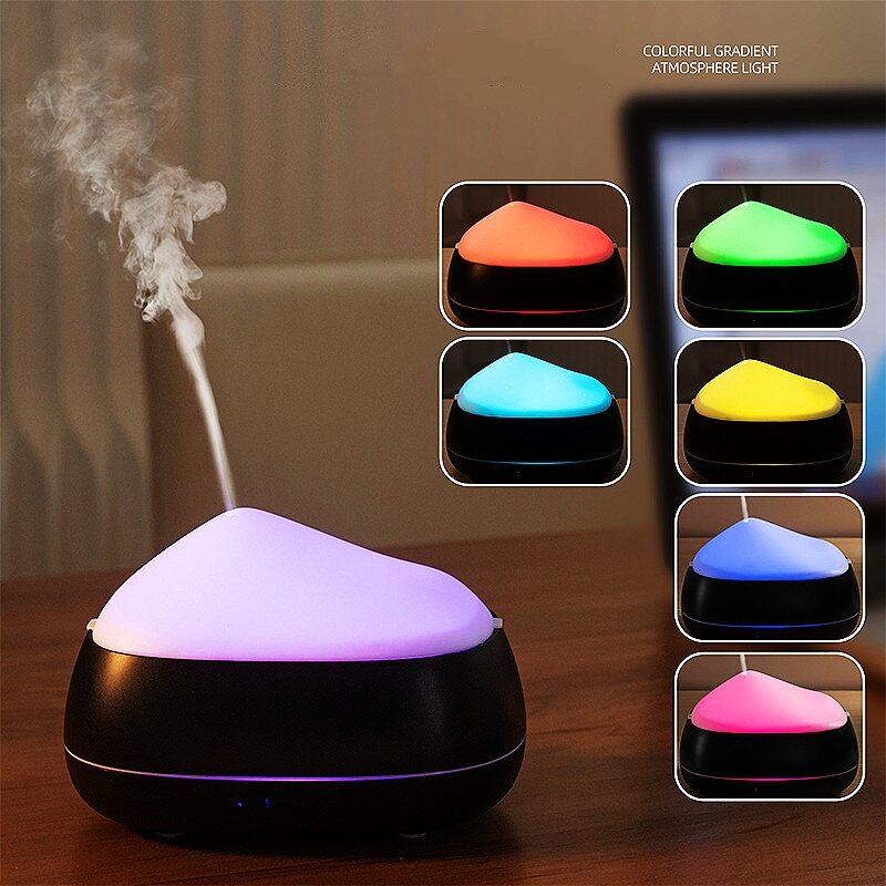200ml USB Electric Aroma Diffuser Essential Oil Humidifier Atmosphere Lamp Home Office Air Purifier Yoga Aromatherapy Soothing