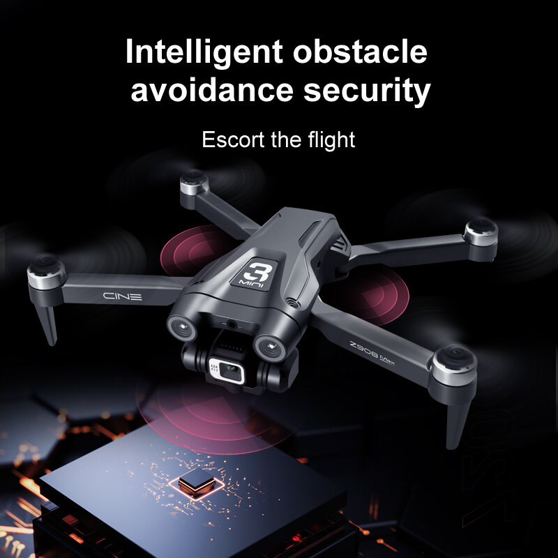 Drone Lenovo Z908 Pro Max, Motor tanpa sikat profesional 8K GPS Dual HD fotografi udara FPV pencegah hambatan Quadrotor