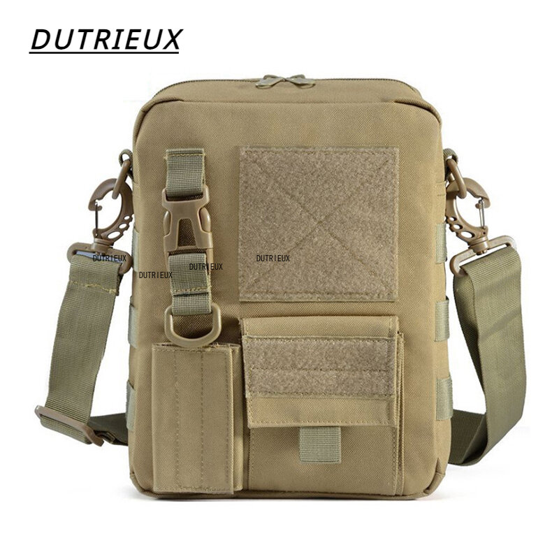 DUTRIUX-Sac à bandoulière militaire pour homme, sacoche d'extérieur, Oxford imperméable, confortable et léger, BL086