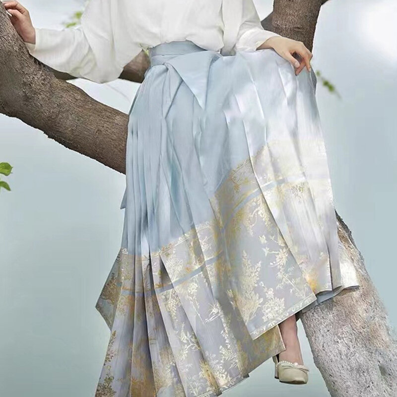 Удобная модная классическая комфортная долговечная юбка с изображением лошадиного лица, элегантная юбка средней эластичности из полиэстера свободного размера