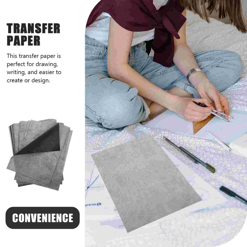 Graphite Carbon Transfer Carbon Copy Canvas Graphite Transfer Carbon Sand Paper Tracing One-side Drawing Black Copy Office