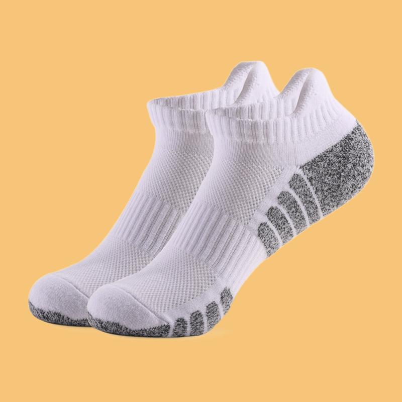 Non-Slip respirável Sports Socks, Low Cut Socks, Engrossado Toalha Inferior, Mesh Boat Socks, Novo, 5 Pares, 10 Pares, 24 Pares