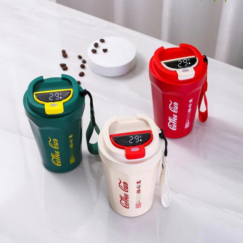 デジタルLED温度付きインテリジェント魔法瓶,316ステンレス鋼真空カップ,ポータブル,コーヒーとビジネス用