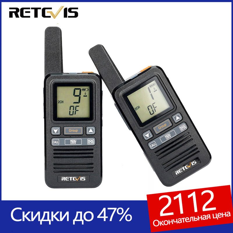 휴대용 워키토키, Retevis RB667 포함, 2 개, 4 개, C타입 충전, 양방향 라디오, 1.44 인치 LCD 디스플레이