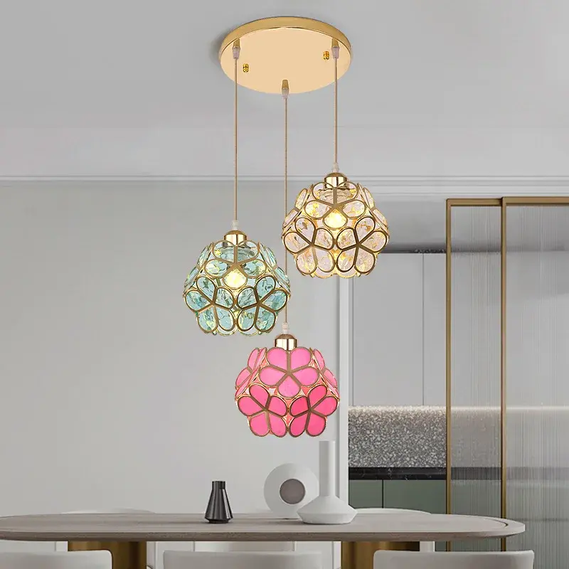 Plafonnier LED en Forme de Pétale au Design Nordique Moderne, Luminaire Décoratif de Plafond, Idéal pour une Salle à Manger, une Chambre à Coucher, une Véranda ou un oral et, 3 Têtes