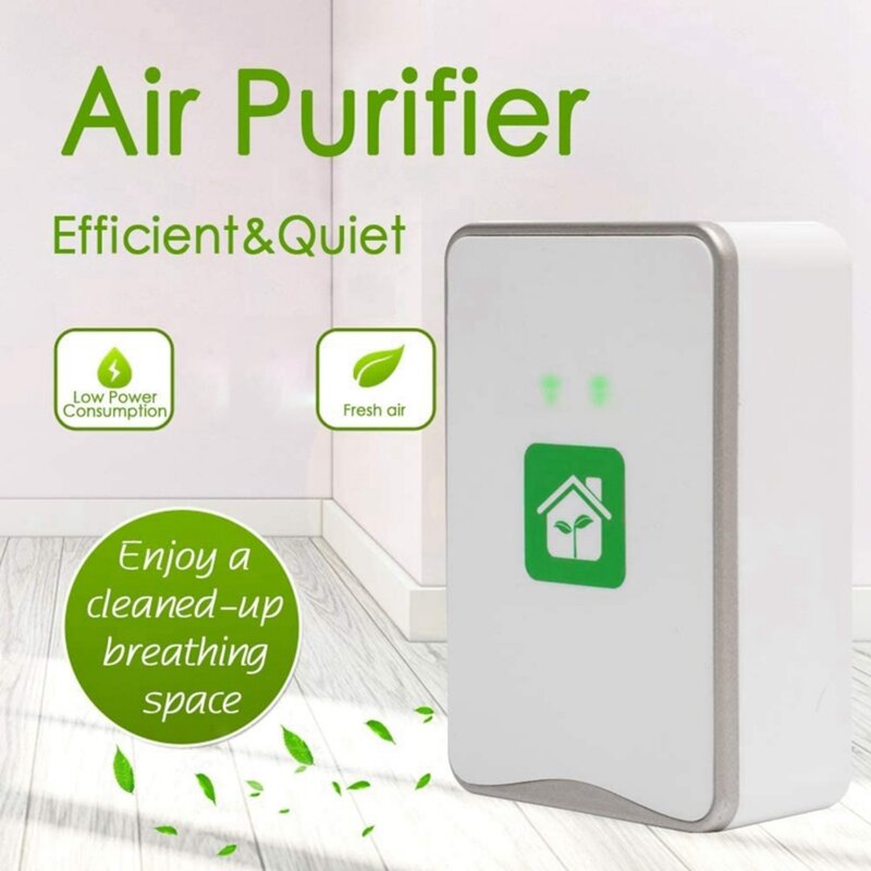 Purificador de aire enchufable, generador negativo, ionizador sin filtro, limpia alérgenos, contaminantes, moho, olores, enchufe europeo