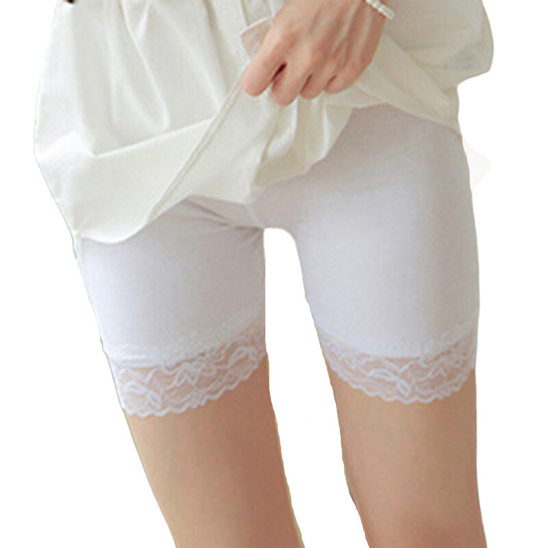 Celana pendek satu ukuran, untuk rok dan gaun pinggang tinggi anti-cahaya Shapewear celana pendek untuk di bawah gaun rok Mini