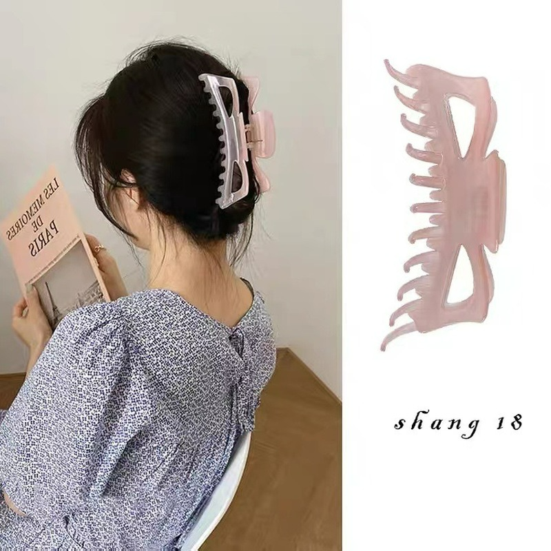Pinza para el pelo coreana INS de gran tamaño, accesorio para el cabello con forma de cola de caballo fija, accesorios para el cabello, clip de agarre para la cabeza