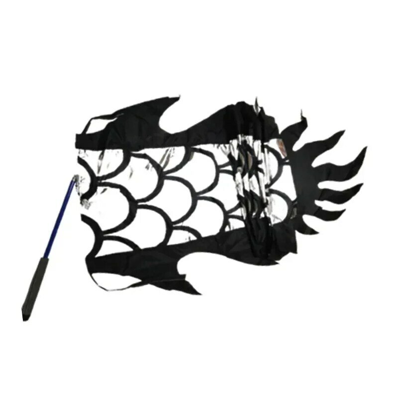 Accesorios de cuerpo de cola de dragón de baile chino personalizados de doble uso para conectar a varilla o cabeza de dragón (no incluye varilla de cabeza)