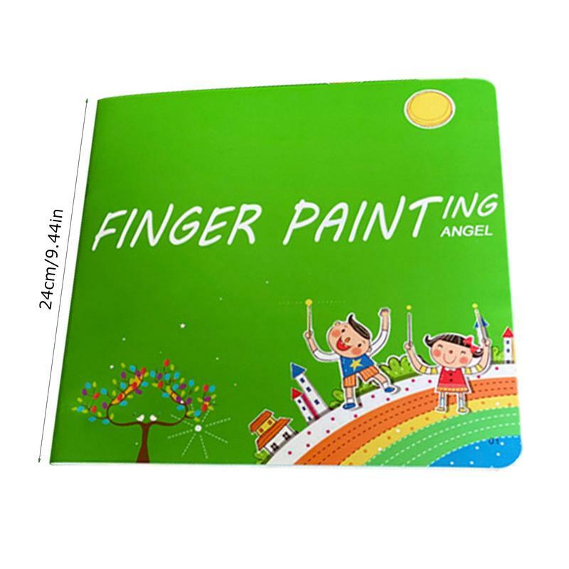 Zabawny zestaw farbki do malowania palcami do przedszkola kreatywny farbki do malowania palcami palmowy odcisk atramentowy dzieci Graffiti rysowanie pieczątką zabawka akcesoria Houme
