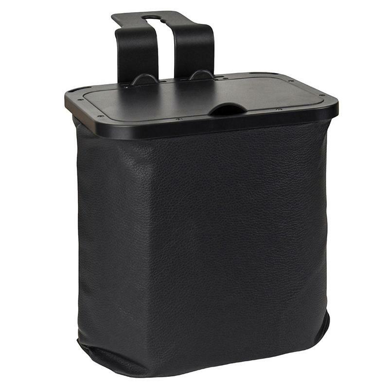 Automobile Garbage Can 1.5 Gallon Grime Repellent Vehicle Storage Arranger Car Attachments Car Rubbish Pouch With Fasteners