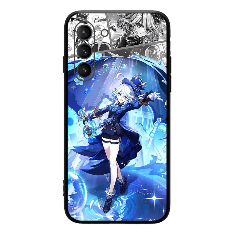 Furina Genshin Impact Hydro Archon Charakter 5 Sterne Handy hülle für Samsung Galaxy S23 Ultra S22 S21 Fe S20 A54 Note20plus A53