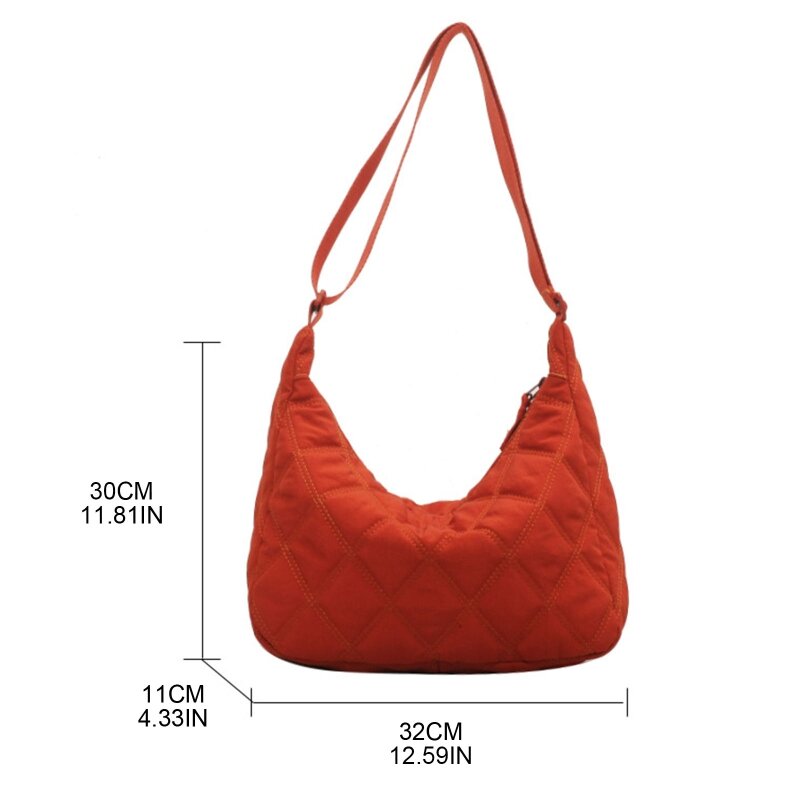 Women Shoulder Bag Diamond Nylon Hand Bags Girl Shopper Fashion Casual