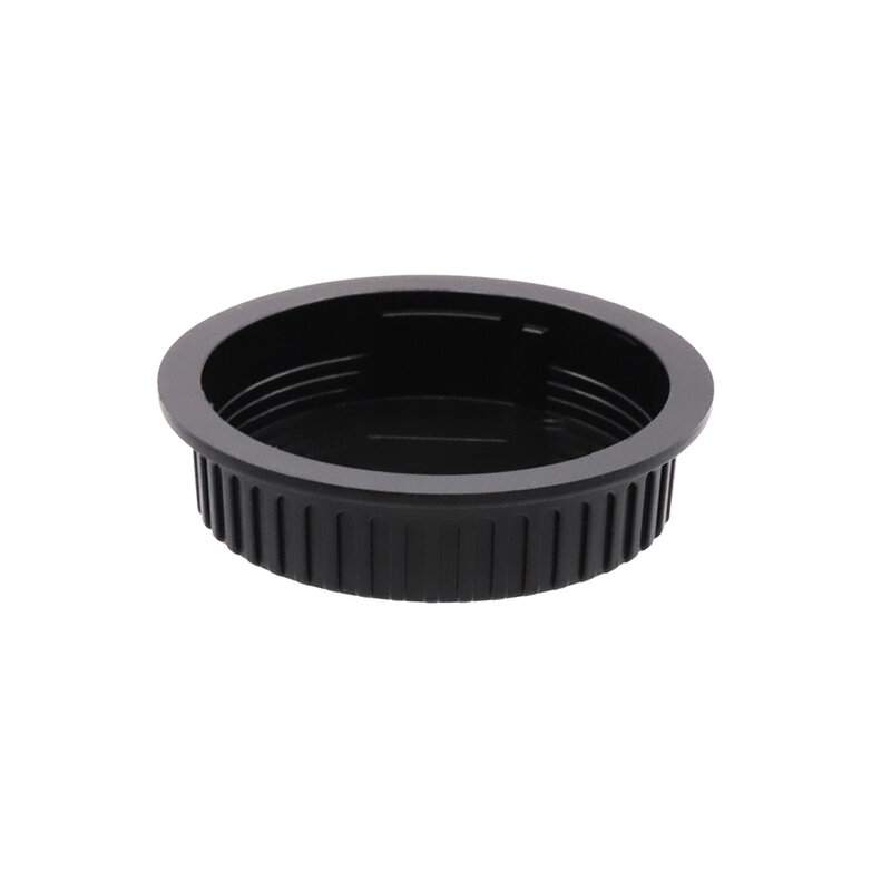 Per Canon EOS EF / EF-S copriobiettivo posteriore/cappuccio corpo fotocamera/Set di cappucci Set copriobiettivo in plastica nera senza Logo
