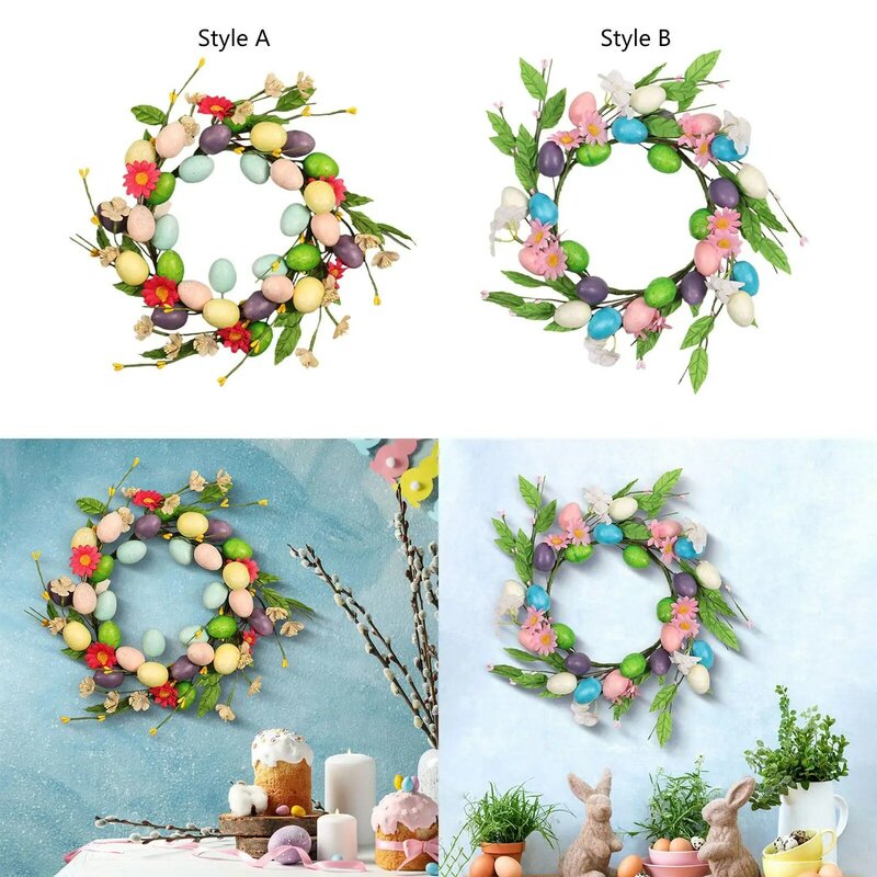 Easter Wreath Front Door Party Porch Outside Indoor Table Outdoor Decoration
