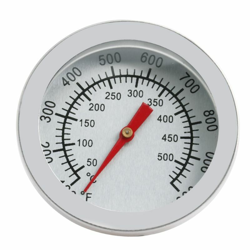 Griglia per affumicatore per barbecue per barbecue in acciaio inossidabile Indicatore temperatura per termometro 50-500 ℃