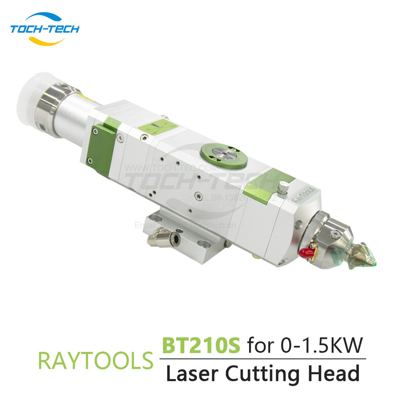Raytools-Tête de découpe laser à fibre faible puissance, lentille de mise au point, métal QBH F125 mm, 150mm, 200mm, BT210, 0-1, 5KW