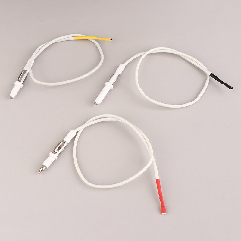 2Pcs Line Gas Cooker Range Stove Spare Parts Igniter Ceramic Electrode with Cable Rod Ceramic Gas Cooker Accessories