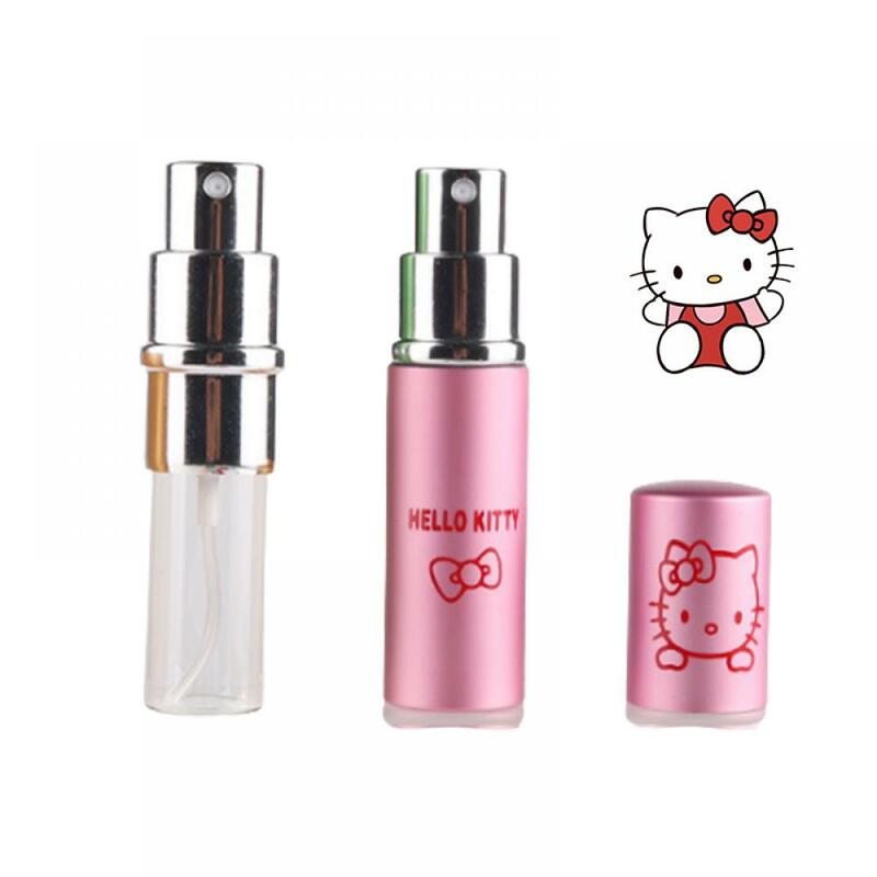 Sanrio Olá Kitty Y2K Perfume Spray Garrafa Mini Kawaii Anime Figura Álcool Bottling Pequeno Portátil Viagem Ao Ar Livre Acessórios
