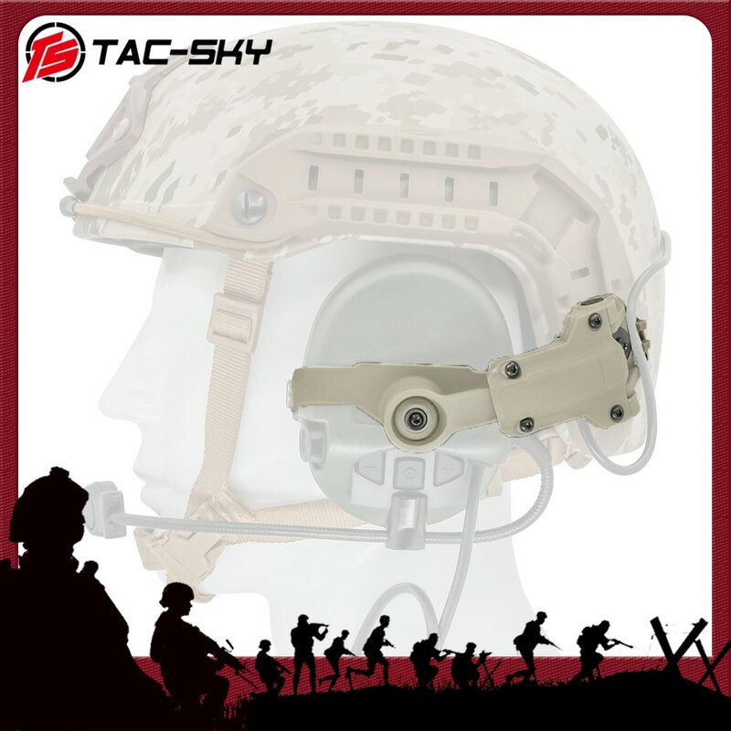 TAC-SKY การล่าสัตว์ Airsoft ชุดหูฟังหมวกนิรภัยชุดติดตั้ง ARC Helmet Rail อะแดปเตอร์เข้ากันได้กับ MSA SORDIN ชุดหูฟังยุทธวิธี