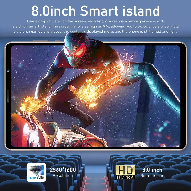 Oryginalny Pad S24 Tablet 8.0 cala Android 12 Global Snapdragon 888 16 GB + 1024 GB 8800 mah Tablet 5G Dual SIM WIFI