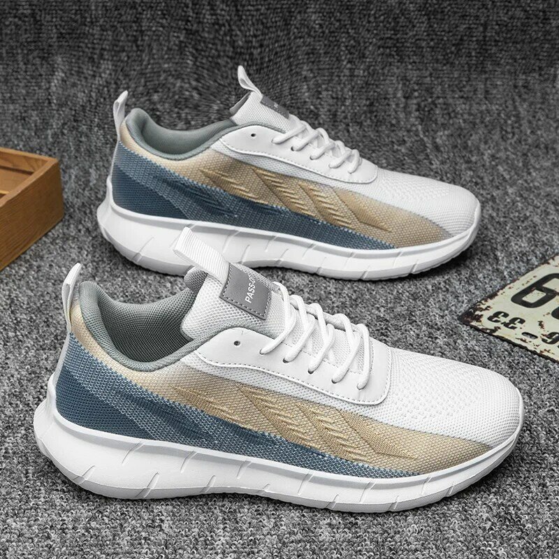 Leisure Sports Shoes Vulcanized Men's Shoes Rubber Soles Brand Driving Mesh Breathable and Anti Slip Casual Shoes Men's Shoes