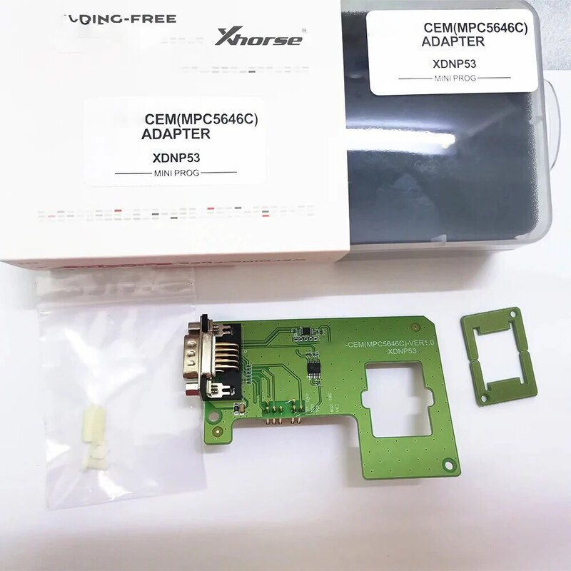 Xhorse VVDI XDNP53 XDNP53GL adaptor bebas Solder untuk Volvo CEM TOOL bekerja dengan alat kunci PROG MINI PLUS