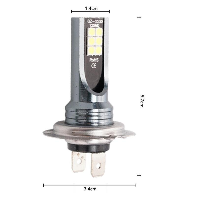Faro LED antiniebla para coche, lámpara de conducción automática de 12W, 12V, 26000LM, H4, H7, H11, H1, H3, 9005, 9006, 1 piezas