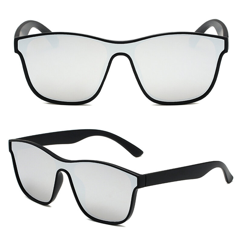 Lunettes de soleil polarisées carrées pour hommes et femmes, lunettes de soleil à la mode pour hommes, lentilles une pièce, nuances de conduite et de vacances, UV400, nouveau