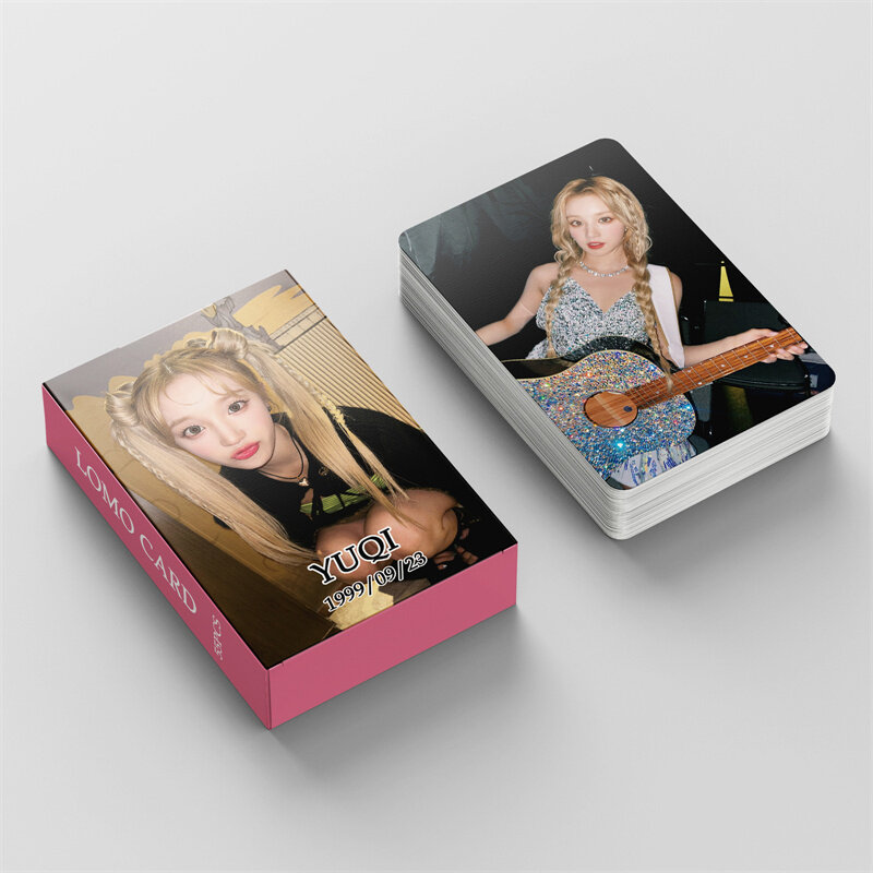 55 pz/set KPOP GIDLE nuovo Album LOMO Card (G)I-DLE HEAT Card MINNIE MIYEON SOYEON SOOJIN YUQI Fan Gift cartolina Photo Card