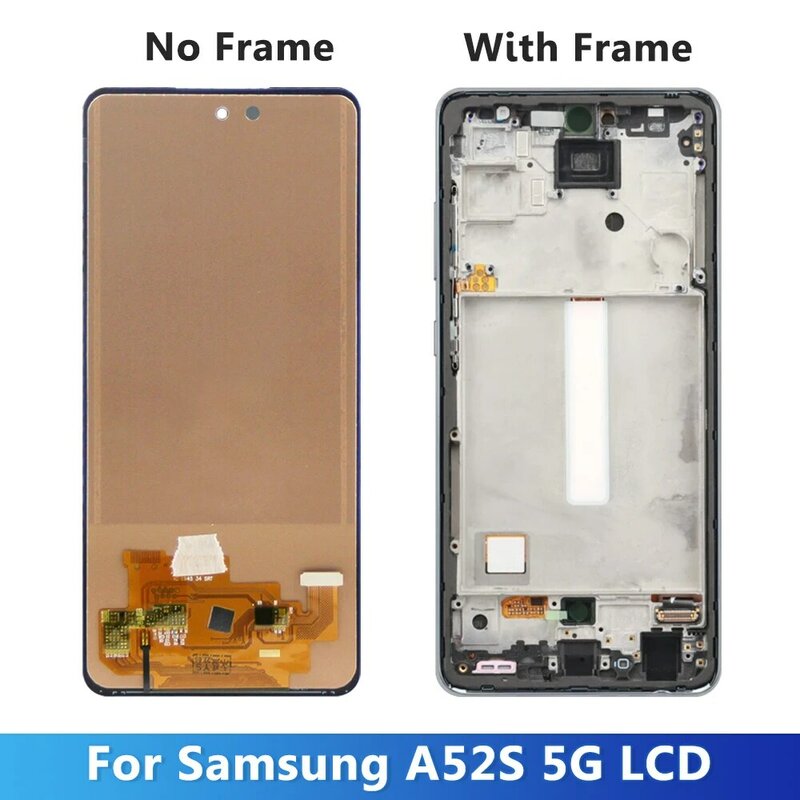 قطع غيار لشاشة LCD تعمل باللمس ، تم اختبارها A52S ، من نوع A528B ، و A52s ، و A52S ، و A528B ، و A528M ، و A528B ، و DS