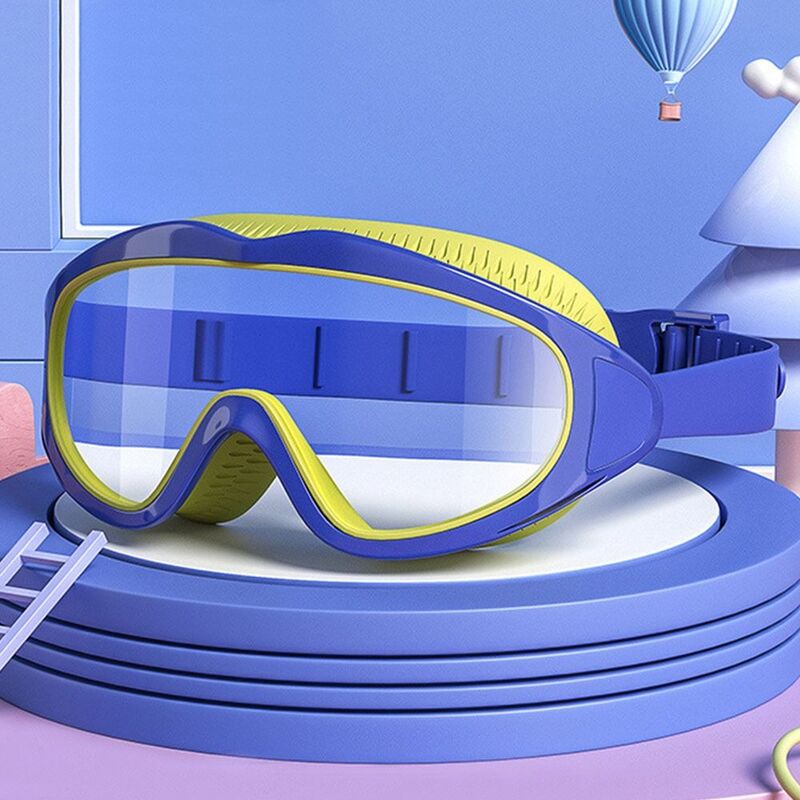 نظارات سباحة مع حماية من والأشعة تحت البنفسجية للأطفال ، مقاومة للماء ، مضادة للضباب ، محمولة للسباحة