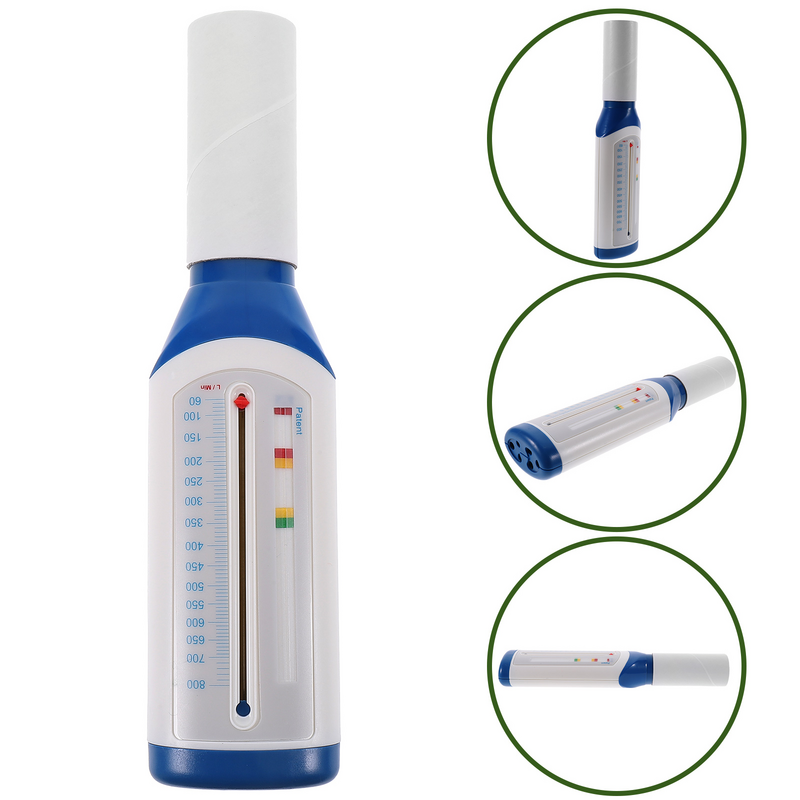 Portátil Spirometer Peak Flow Meter, Fluxo Expiratório para Pulmão, Detector de Asma Monitor de Função Respiratória para Adultos e Crianças