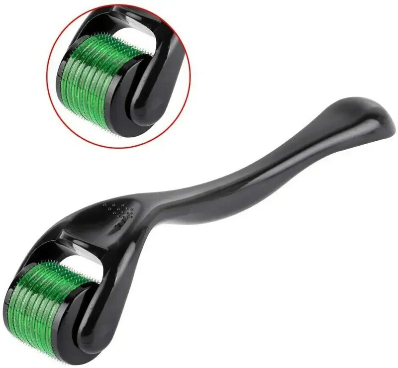 Derma Roller 0.25/0,3mm Nadeln Länge Titan Derma roller schwarz grün Anti-Haarausfall Mikron idle Roller für Haarwuchs
