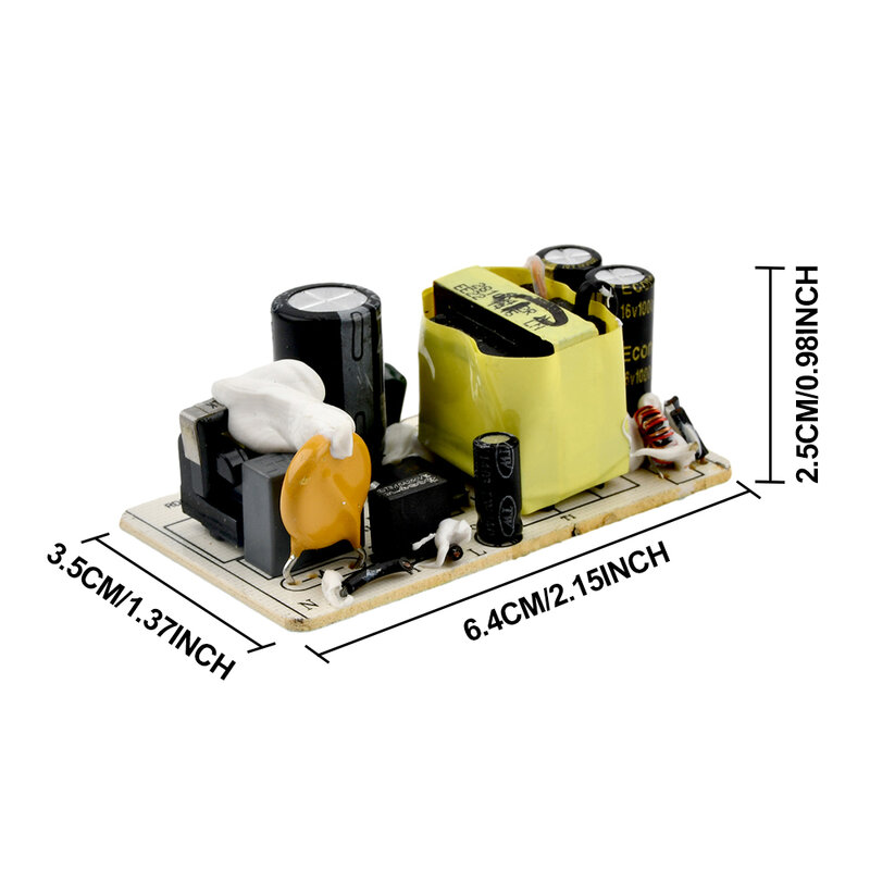 AC-DC-fuente de alimentación conmutada, placa de circuito, módulo regulador de voltaje CC para Monitor de AC100-240 V, 12V, 1A, 1000ma