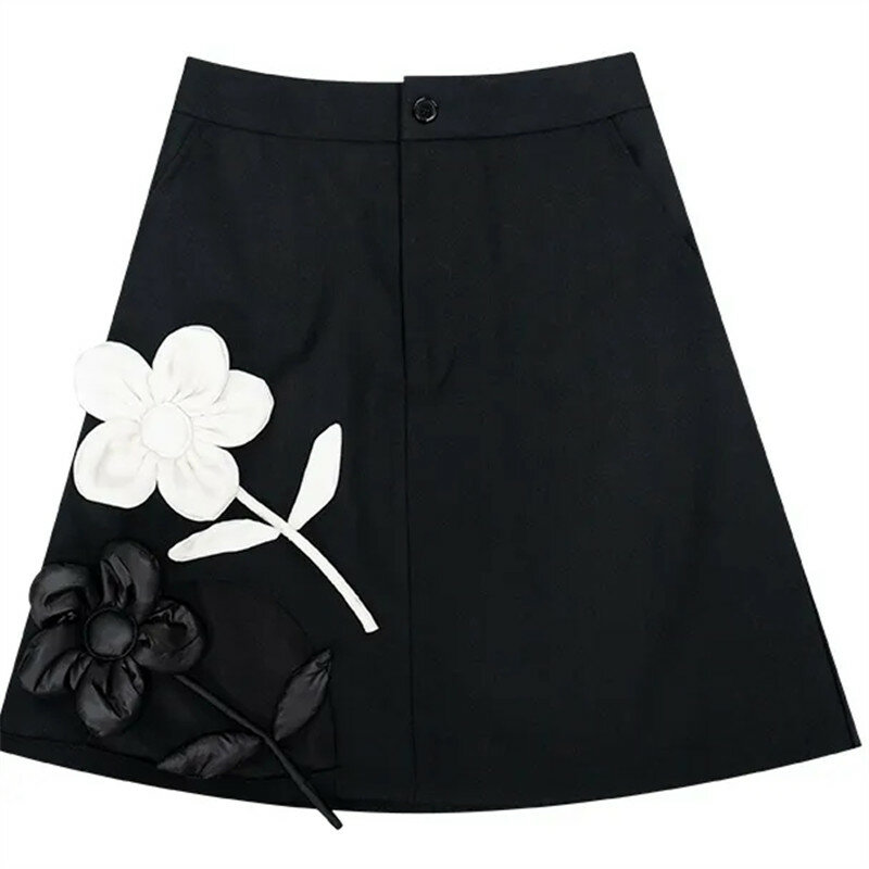 Cut Out Patchwork Floral Mini Skirt For Women High Waist  Colorblock Short Skirts Female Summer Clothing New Faldas Mujer Moda