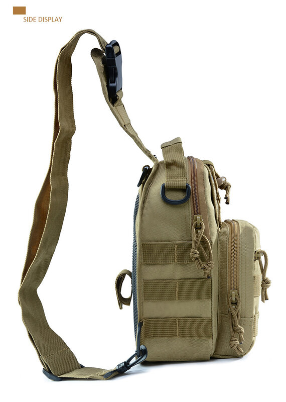 Военная камуфляжная тактическая нагрудная сумка для активного отдыха, портативная велосипедная сумка через плечо, спортивная сумка через плечо с лазерной перфорацией