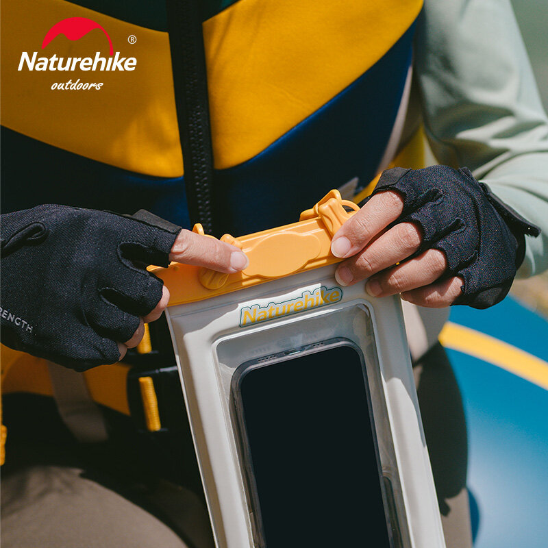 Naturehike-bolsa impermeable para teléfono móvil, carcasa de PVC IPX8 para natación, pantalla táctil sellada, buceo