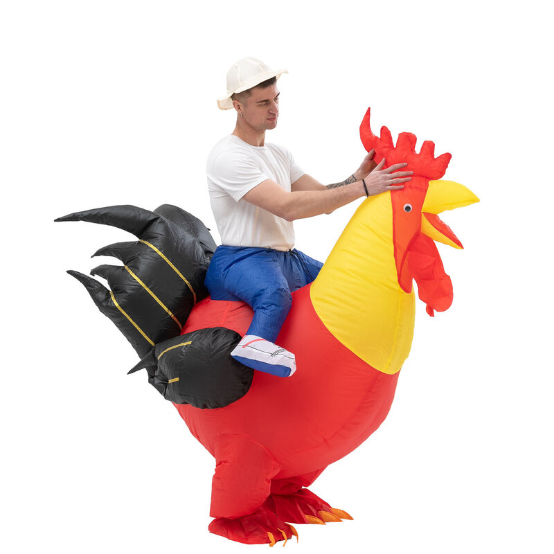 Adult The Original Inflatable Big rooster Costume for adult Halloween Cosplay Party Inflate Outfits Big rooster cosplay